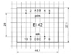 Print Layout - EI42 Transformer