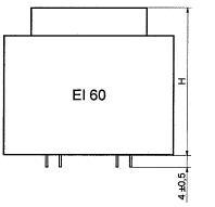 Terminal og Transformer Højde - EI60 Transformer